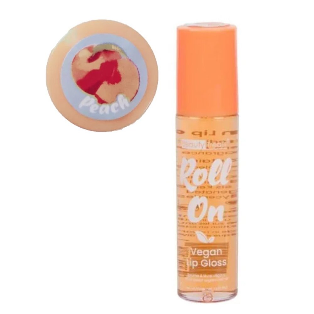 🍭7/$15 Beauty Treats Roll On Vegan Lip Gloss Peach